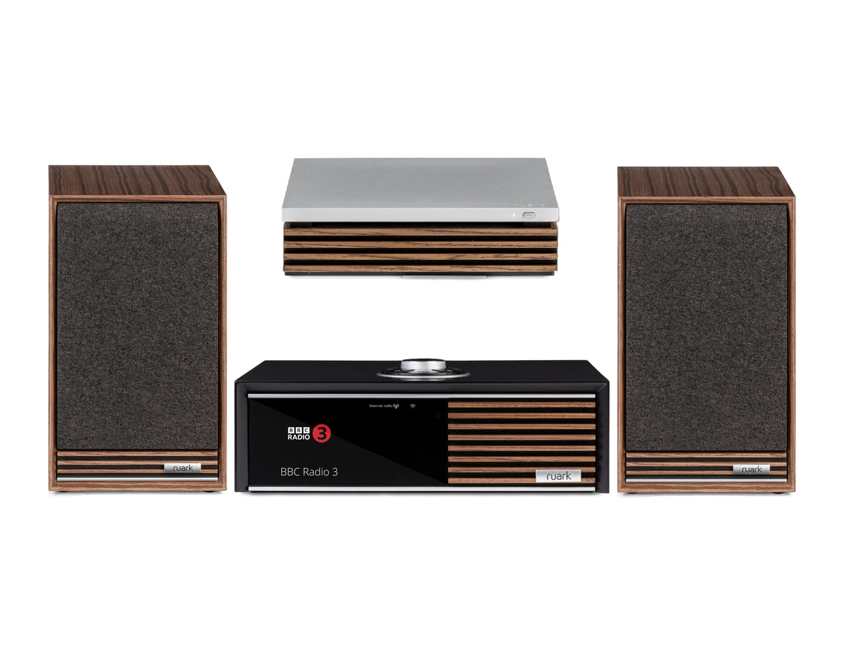 Ruark R610 with Sabre-R Bookshelf Speakers & R-CD100 CD Transport