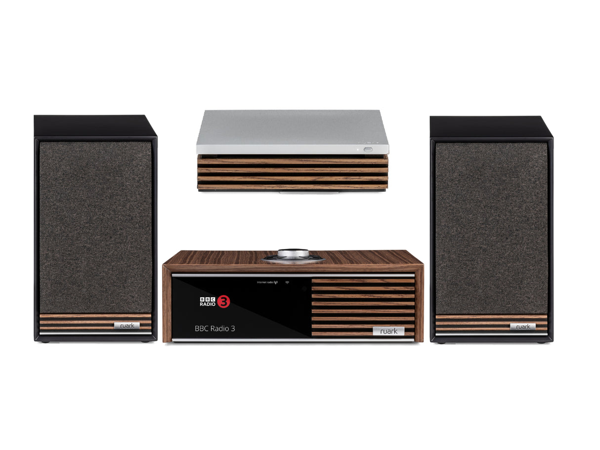 Ruark R610 with Sabre-R Bookshelf Speakers & R-CD100 CD Transport