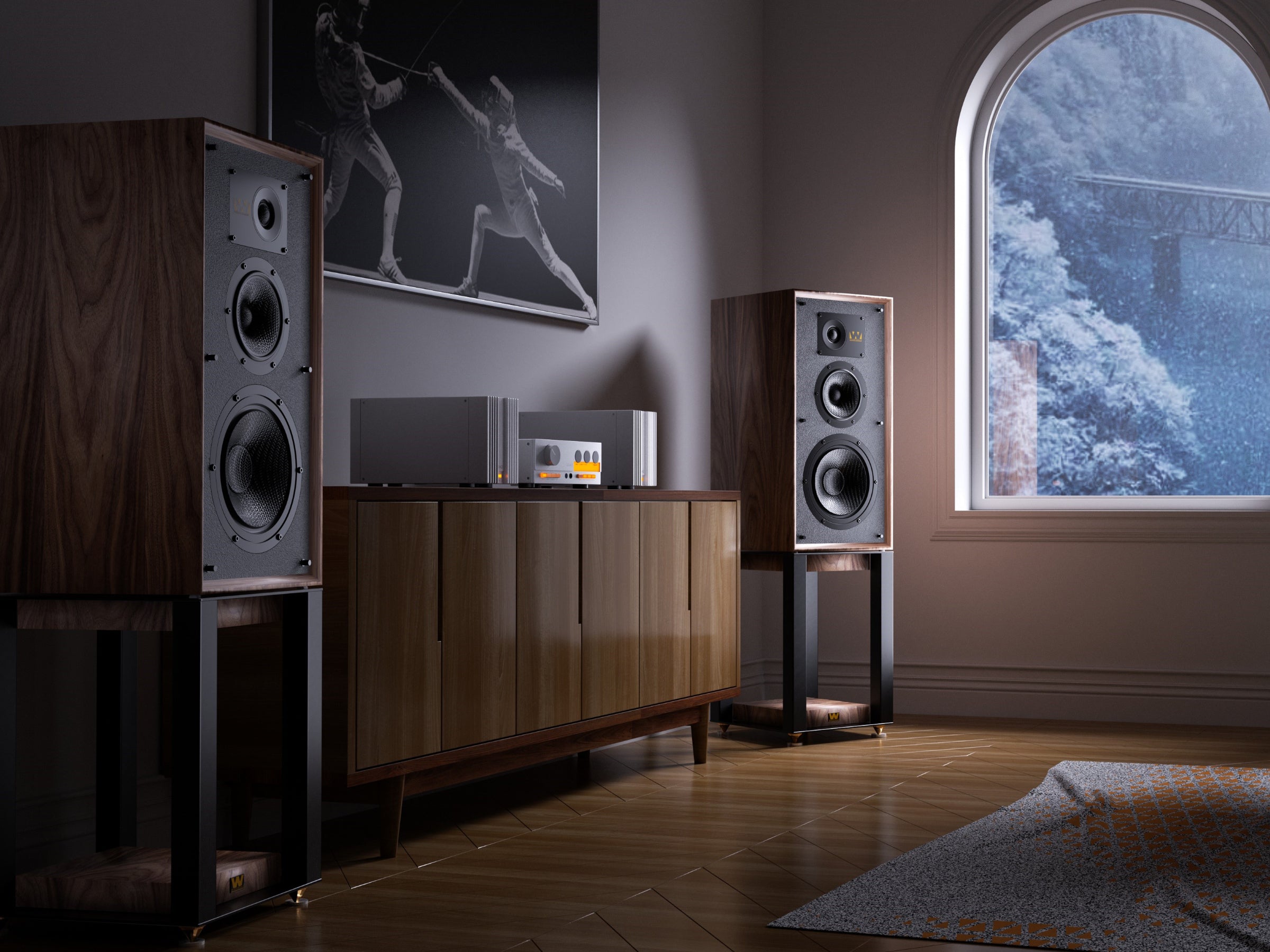 Quad 33/303 (2x Power Amps) (2024 Edition) + Wharfedale Super Linton