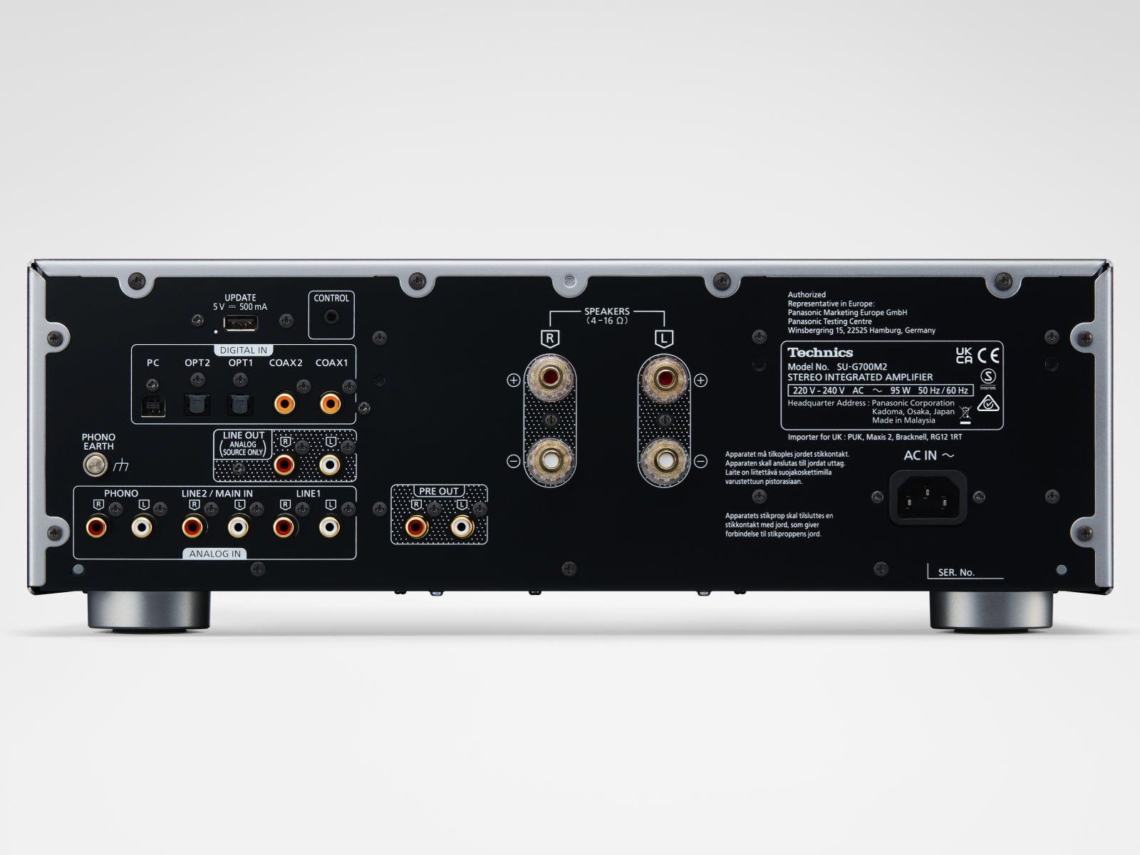 Technics SU-G700M2 & SL-G700M2 Amplifier with Network / SACD Player
