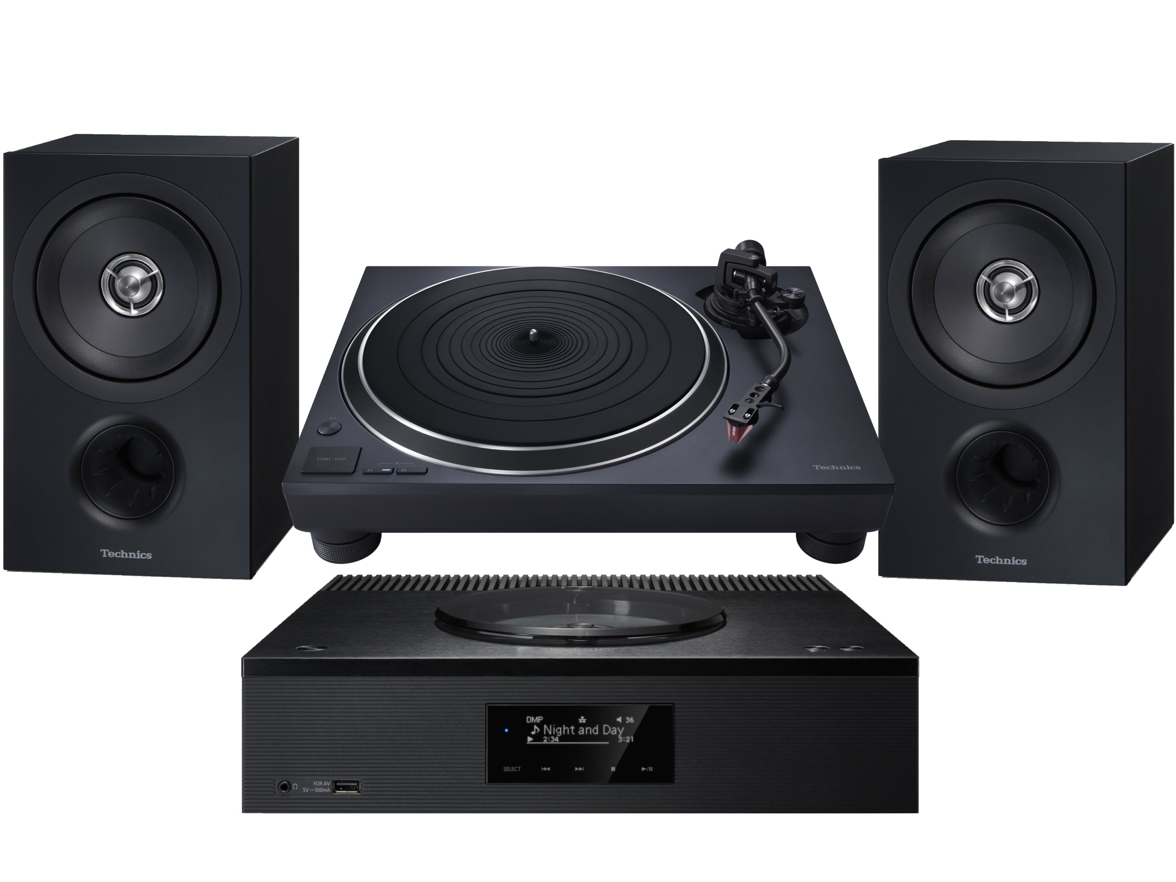 Technics SA-C600 System, 1500C Turntable & Speaker Package