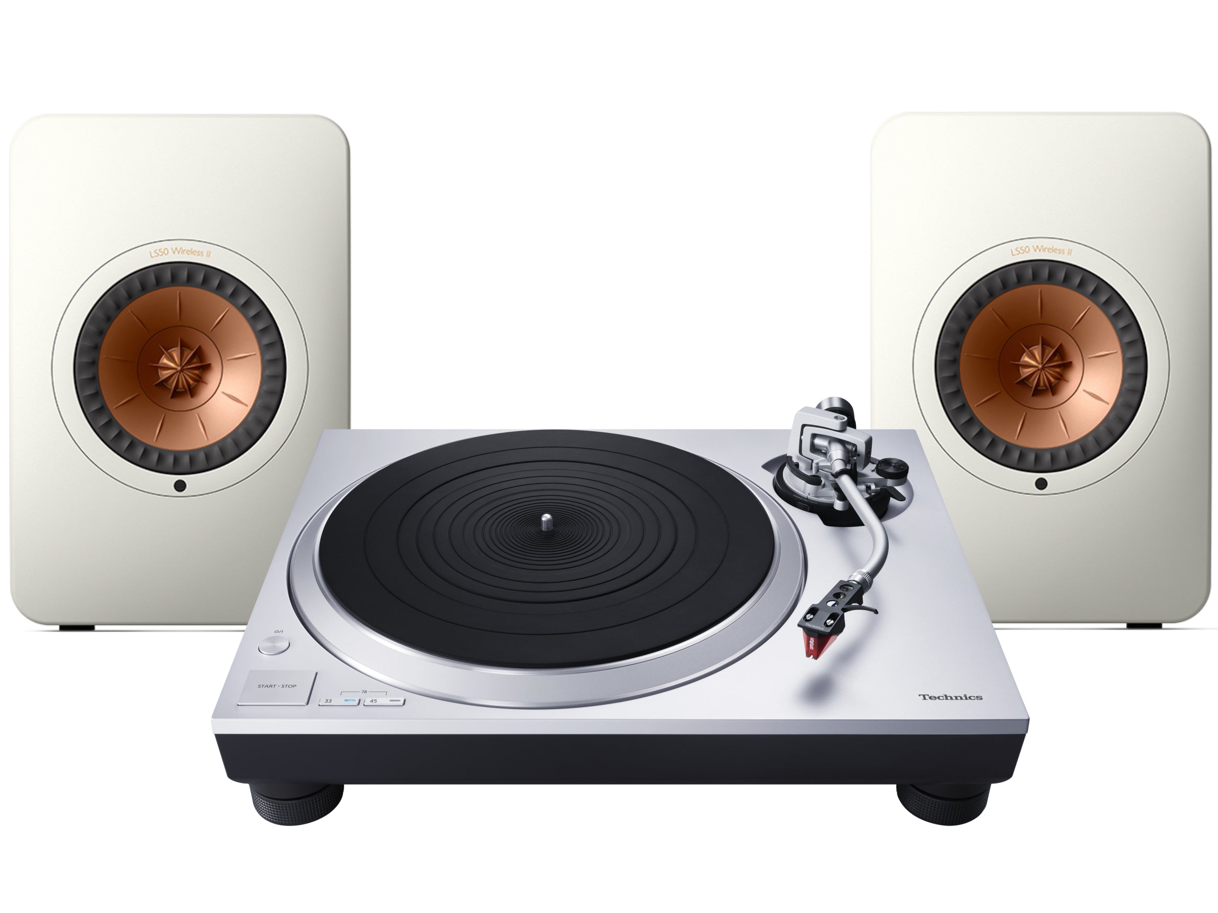 Technics SL-1500C Turntable + KEF LS 50 Wireless II Wireless Speaker System