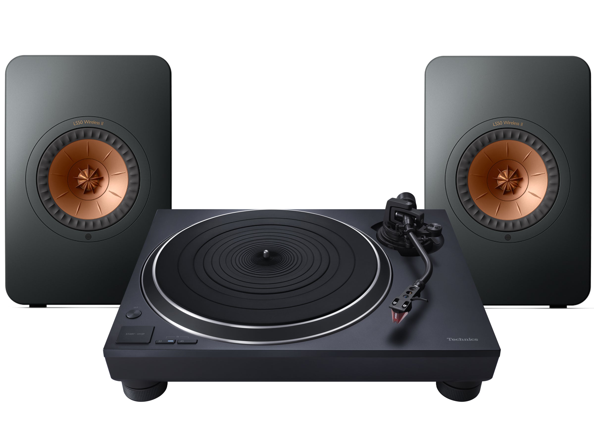 Technics SL-1500C Turntable + KEF LS 50 Wireless II Wireless Speaker System