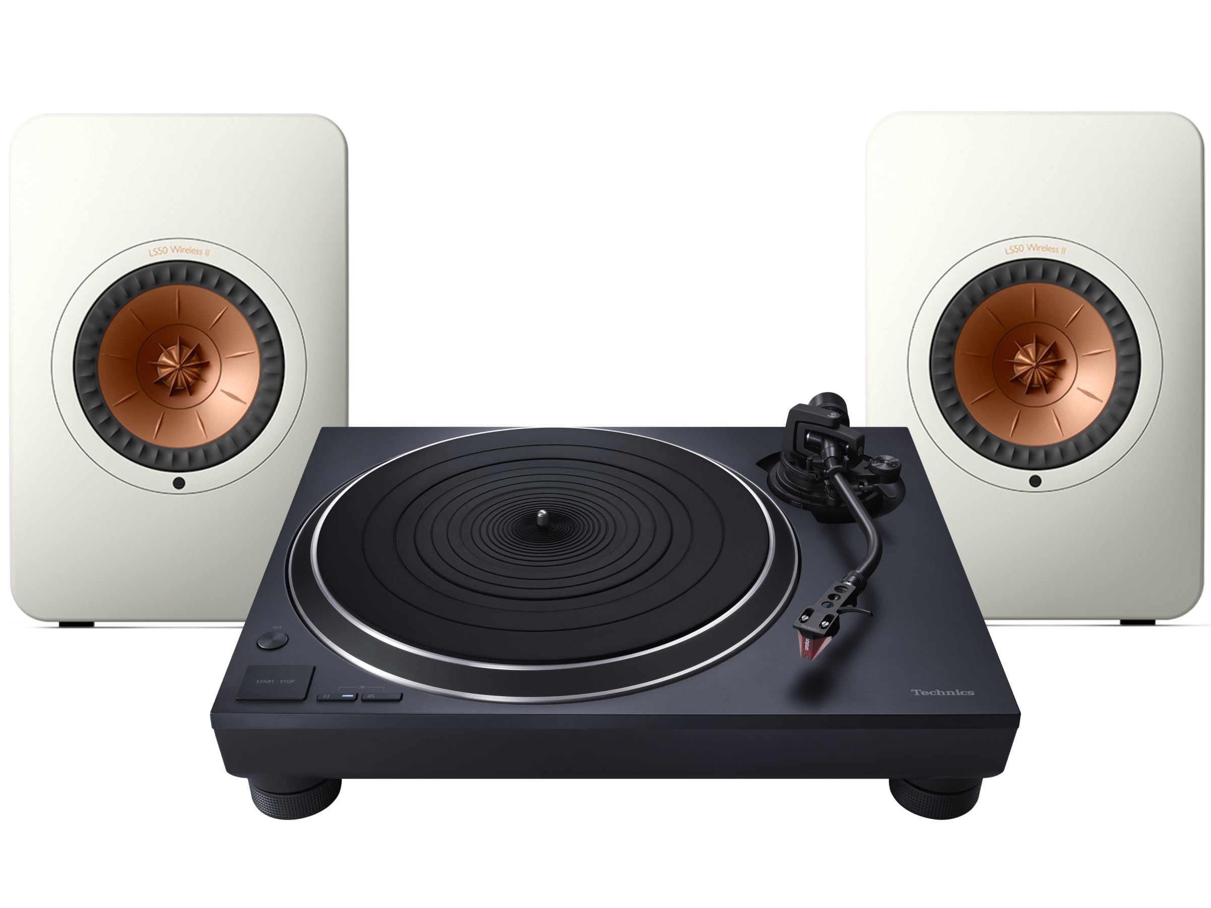 Technics SL-1500C Turntable + KEF LS 50 Wireless II Wireless Speaker System