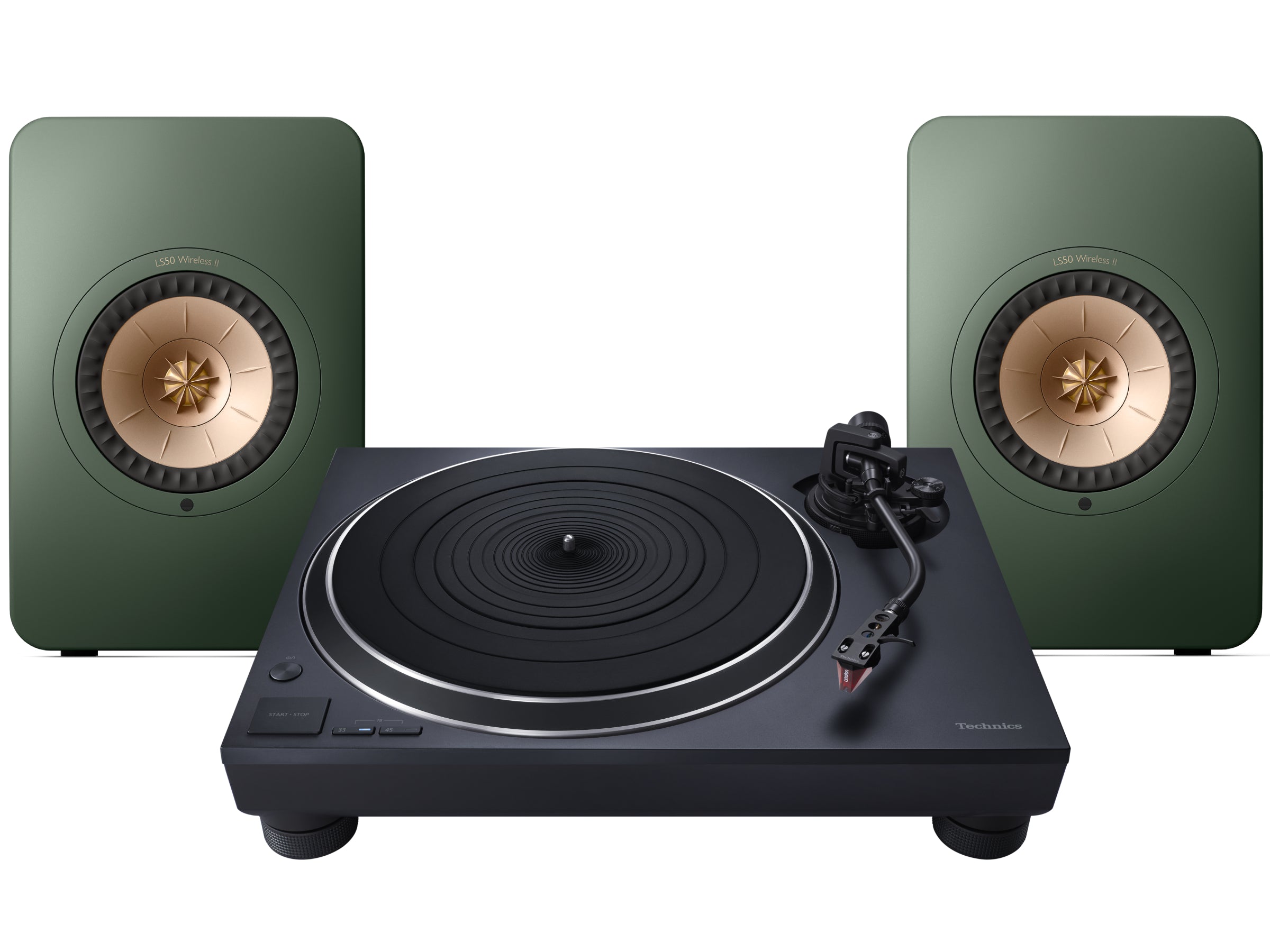 Technics SL-1500C Turntable with KEF LS50 Wireless II Wireless