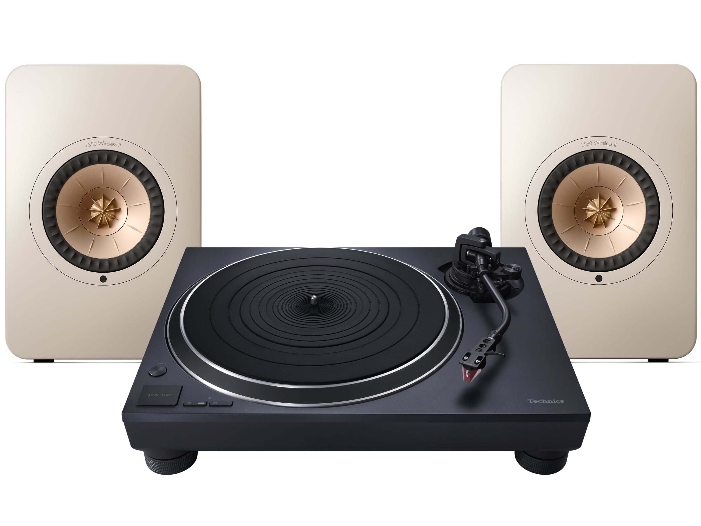 Technics SL-1500C Turntable + KEF LS 50 Wireless II Wireless Speaker System