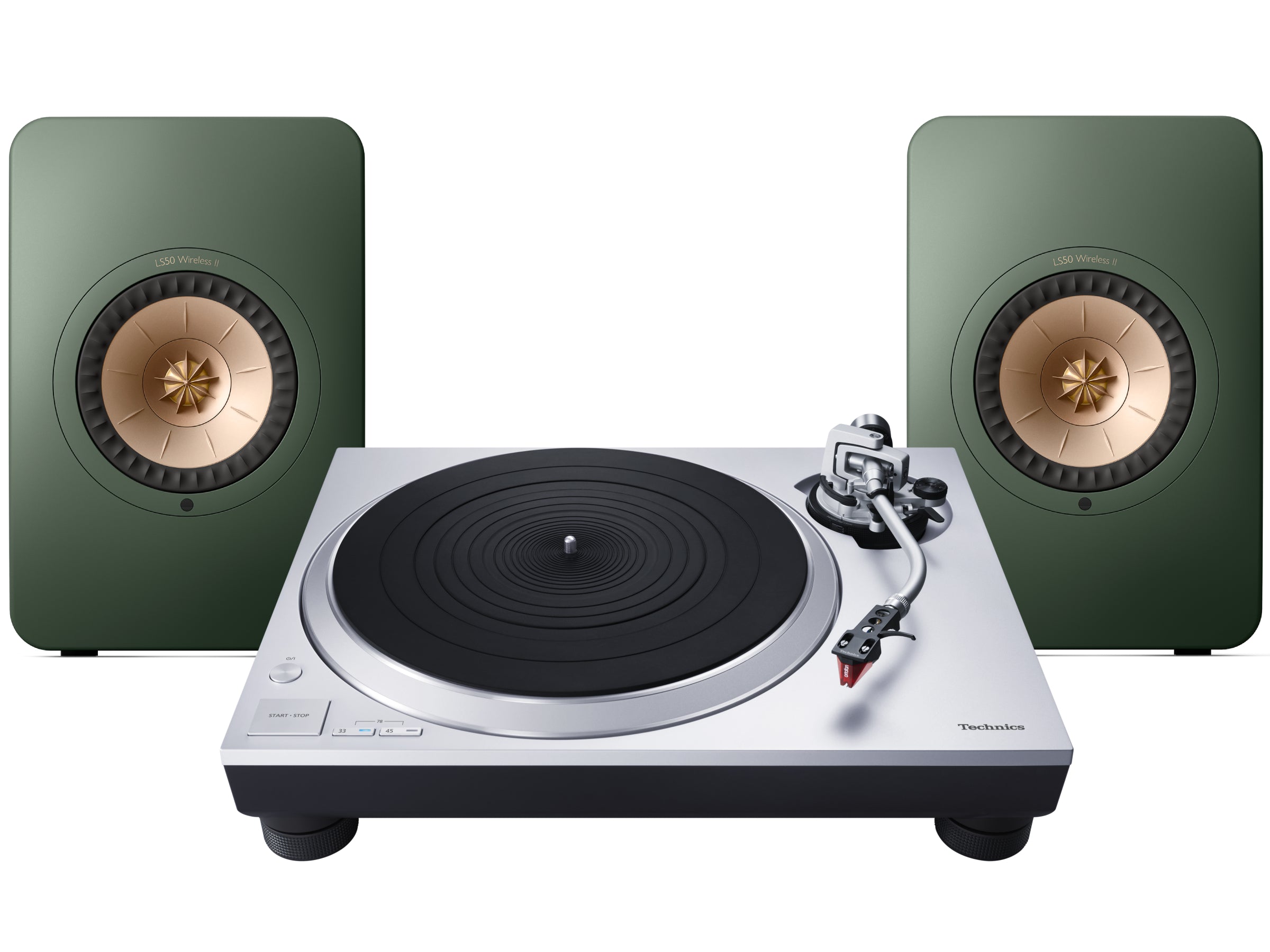 Technics SL-1500C Turntable + KEF LS 50 Wireless II Wireless Speaker System