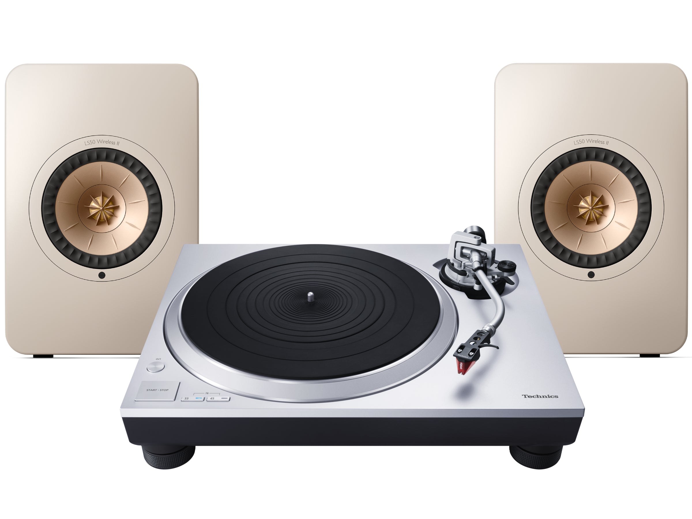 Technics SL-1500C Turntable + KEF LS 50 Wireless II Wireless Speaker System