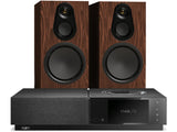 Naim Uniti Star Lite with Monitor Audio 8G 100 Walnut speakers