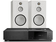 Naim Uniti Star Lite with Monitor Audio 8G 100 White speakers