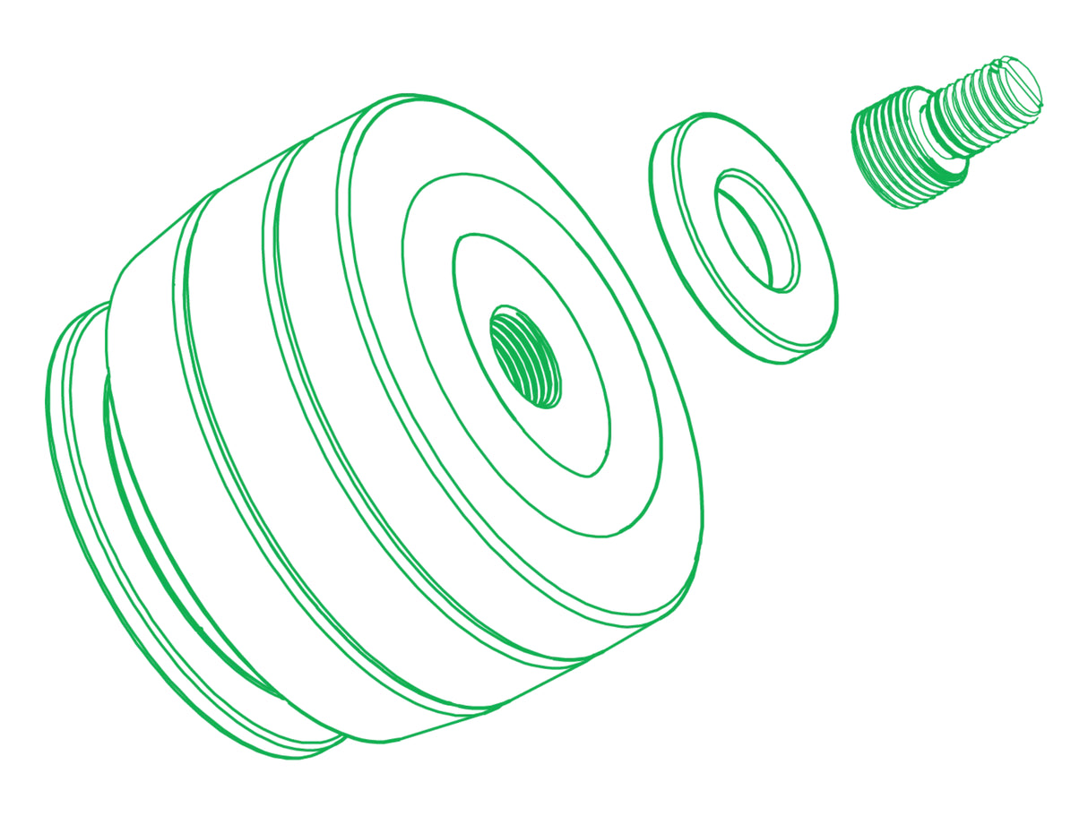 IsoAcoustics Hifi GAIA Neo Thread Adapters
