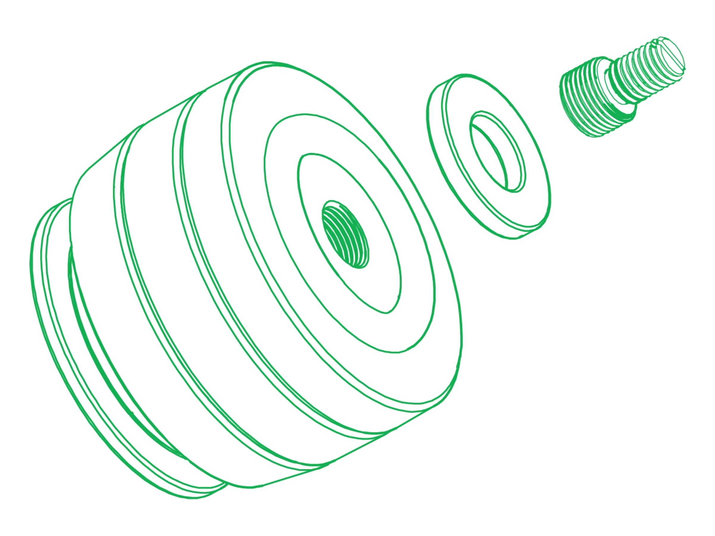 IsoAcoustics Hifi GAIA Neo Thread Adapters