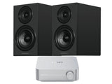 WiiM Amp with Wharfedale 12.2i Bookshelf Speaker