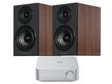 WiiM Amp with Wharfedale 12.2i Bookshelf Speaker