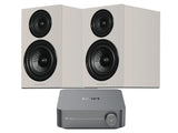 WiiM Amp with Wharfedale 12.2i Bookshelf Speaker