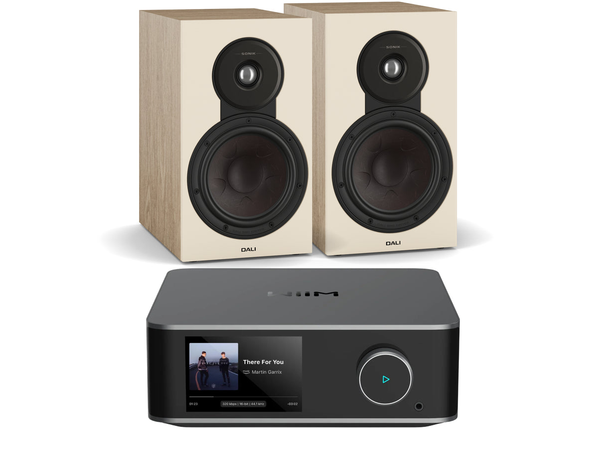 WiiM Amp Ultra with Sonik 3 Bookshelf Speakers