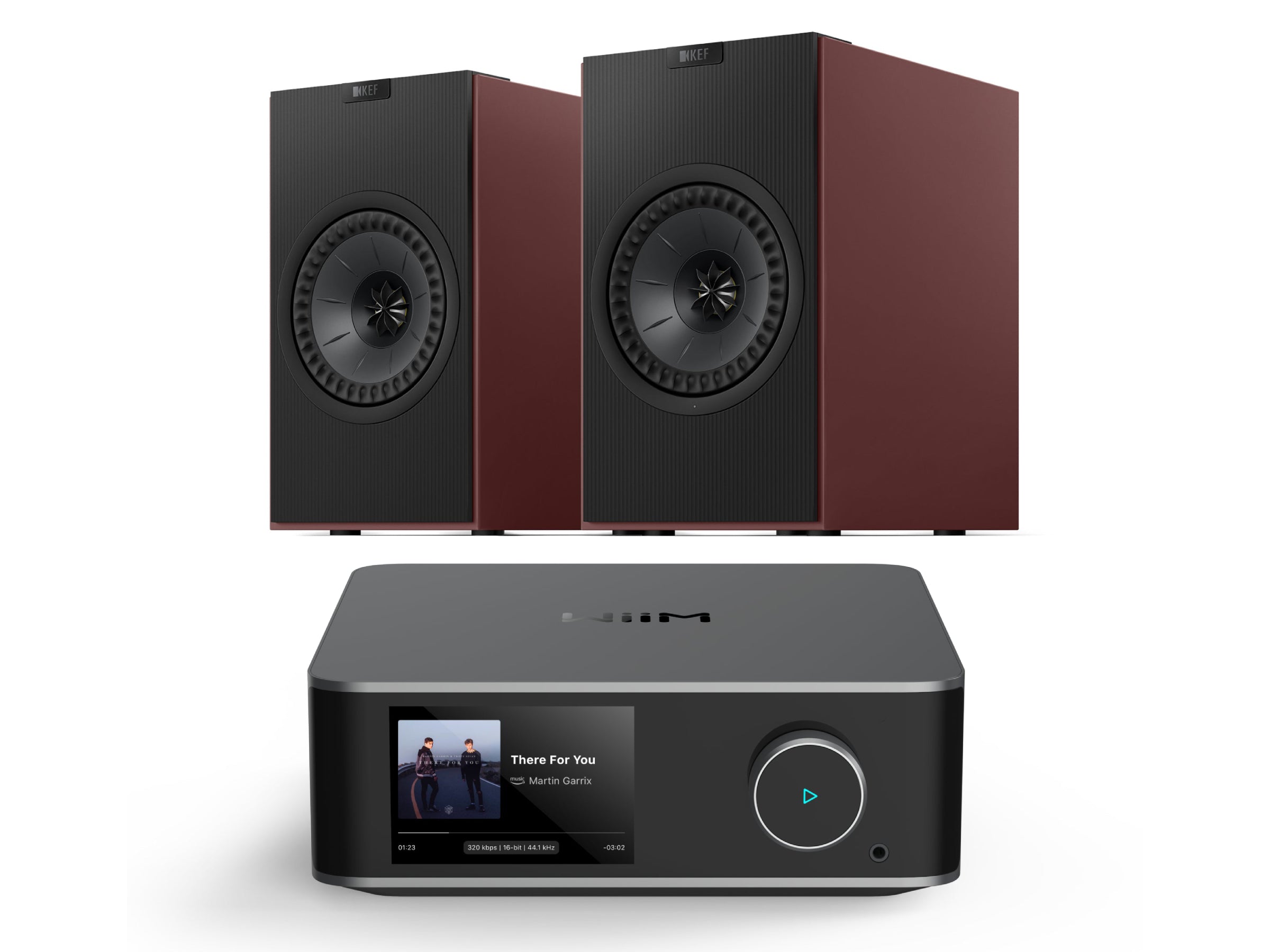 WiiM Ultra Streamer with KEF CODA W Wireless Active System