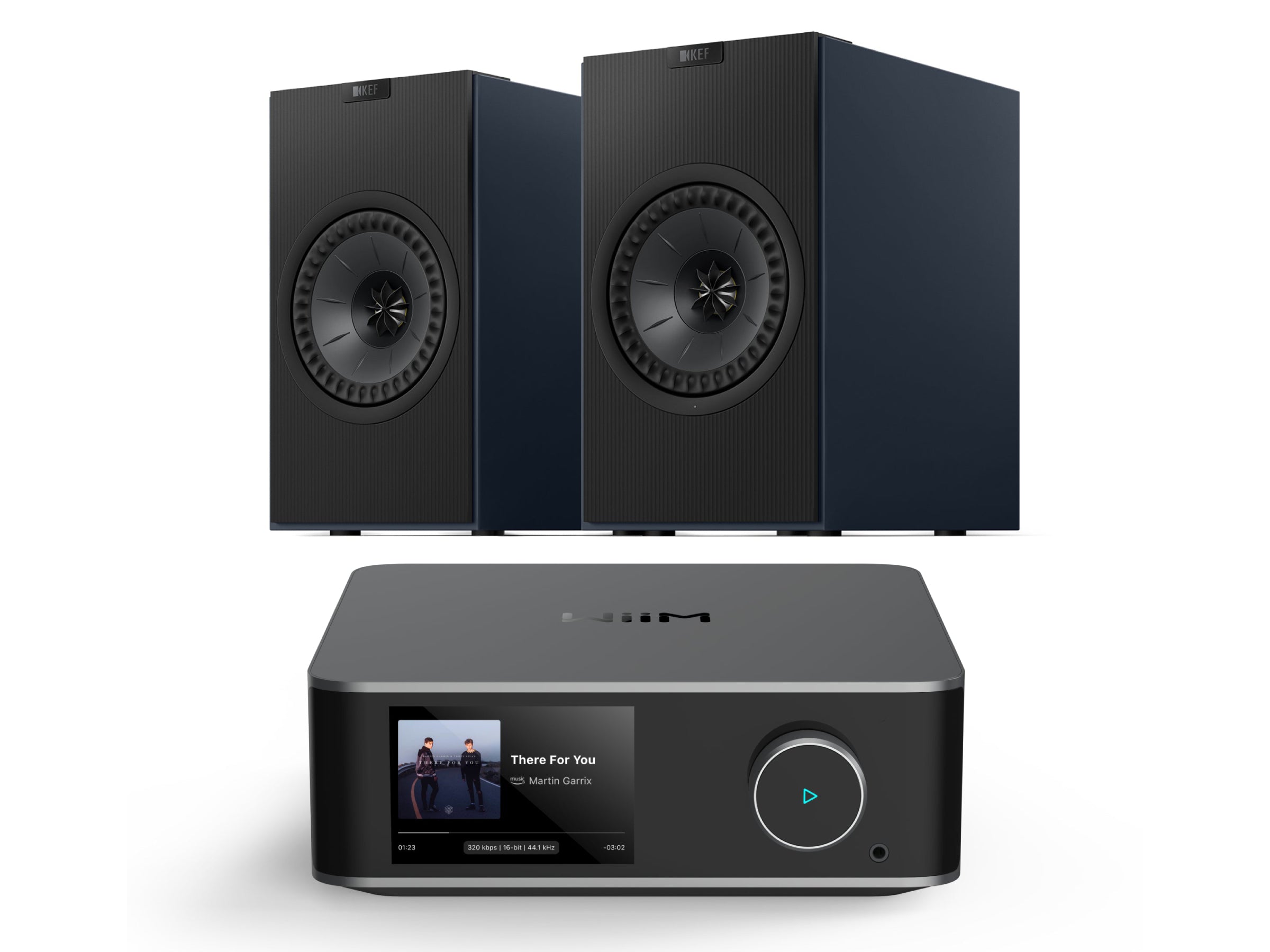 WiiM Ultra Streamer with KEF CODA W Wireless Active System