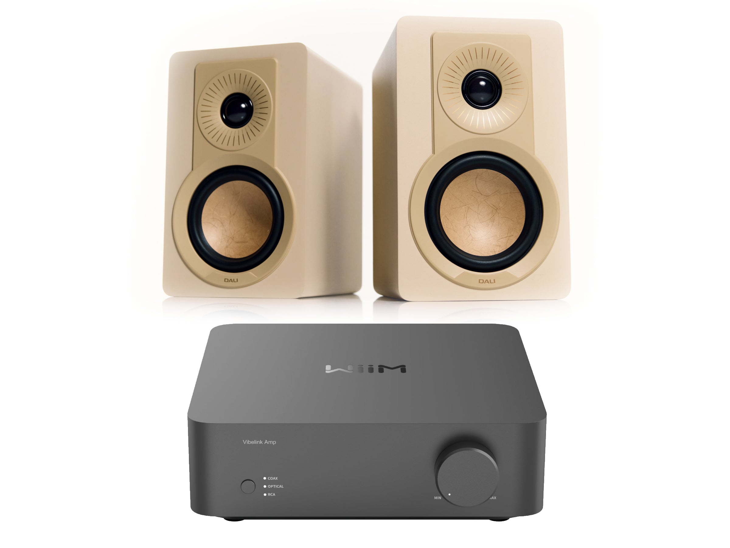 WiiM Vibelink + DALI KUPID Bookshelf Speakers