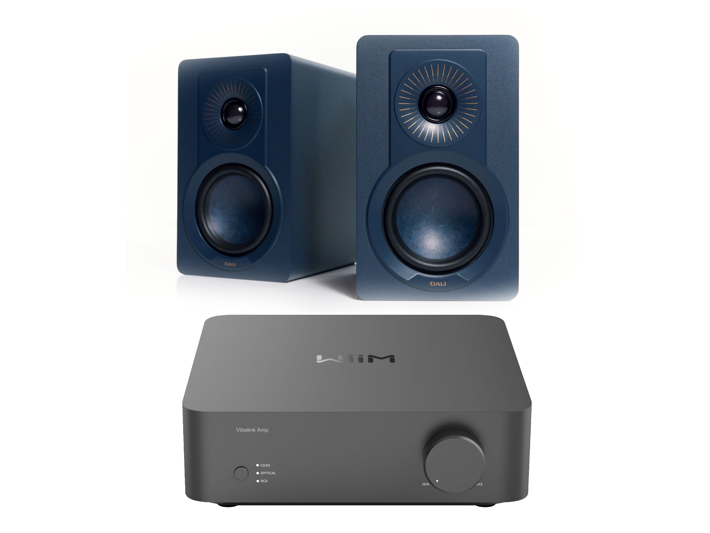 WiiM Vibelink + DALI KUPID Bookshelf Speakers