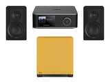 Wiim Amp Ultra Streaming Amplifier with DALI Kupid Bookshelf Speakers & DALI Basik Subwoofer