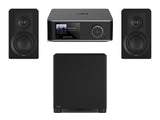 Wiim Amp Ultra Streaming Amplifier with DALI Kupid Bookshelf Speakers & DALI Basik Subwoofer
