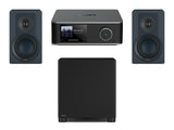 Wiim Amp Ultra Streaming Amplifier with DALI Kupid Bookshelf Speakers & DALI Basik Subwoofer
