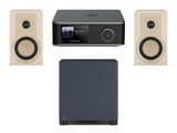 Wiim Amp Ultra Streaming Amplifier with DALI Kupid Bookshelf Speakers & DALI Basik Subwoofer