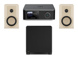 Wiim Amp Ultra Streaming Amplifier with DALI Kupid Bookshelf Speakers & DALI Basik Subwoofer