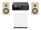 Wiim Amp Ultra Streaming Amplifier with DALI Kupid Bookshelf Speakers & DALI Basik Subwoofer