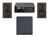 Wiim Amp Ultra Streaming Amplifier with DALI Kupid Bookshelf Speakers & DALI Basik Subwoofer