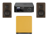 Wiim Amp Ultra Streaming Amplifier with DALI Kupid Bookshelf Speakers & DALI Basik Subwoofer