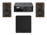 Wiim Amp Ultra Streaming Amplifier with DALI Kupid Bookshelf Speakers & DALI Basik Subwoofer