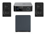 Wiim Amp Ultra Streaming Amplifier with DALI Kupid Bookshelf Speakers & DALI Basik Subwoofer