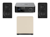 Wiim Amp Ultra Streaming Amplifier with DALI Kupid Bookshelf Speakers & DALI Basik Subwoofer
