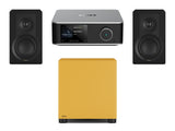 Wiim Amp Ultra Streaming Amplifier with DALI Kupid Bookshelf Speakers & DALI Basik Subwoofer