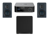 Wiim Amp Ultra Streaming Amplifier with DALI Kupid Bookshelf Speakers & DALI Basik Subwoofer