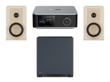Wiim Amp Ultra Streaming Amplifier with DALI Kupid Bookshelf Speakers & DALI Basik Subwoofer