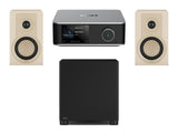 Wiim Amp Ultra Streaming Amplifier with DALI Kupid Bookshelf Speakers & DALI Basik Subwoofer