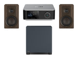 Wiim Amp Ultra Streaming Amplifier with DALI Kupid Bookshelf Speakers & DALI Basik Subwoofer