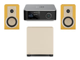 Wiim Amp Ultra Streaming Amplifier with DALI Kupid Bookshelf Speakers & DALI Basik Subwoofer