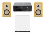 Wiim Amp Ultra Streaming Amplifier with DALI Kupid Bookshelf Speakers & DALI Basik Subwoofer