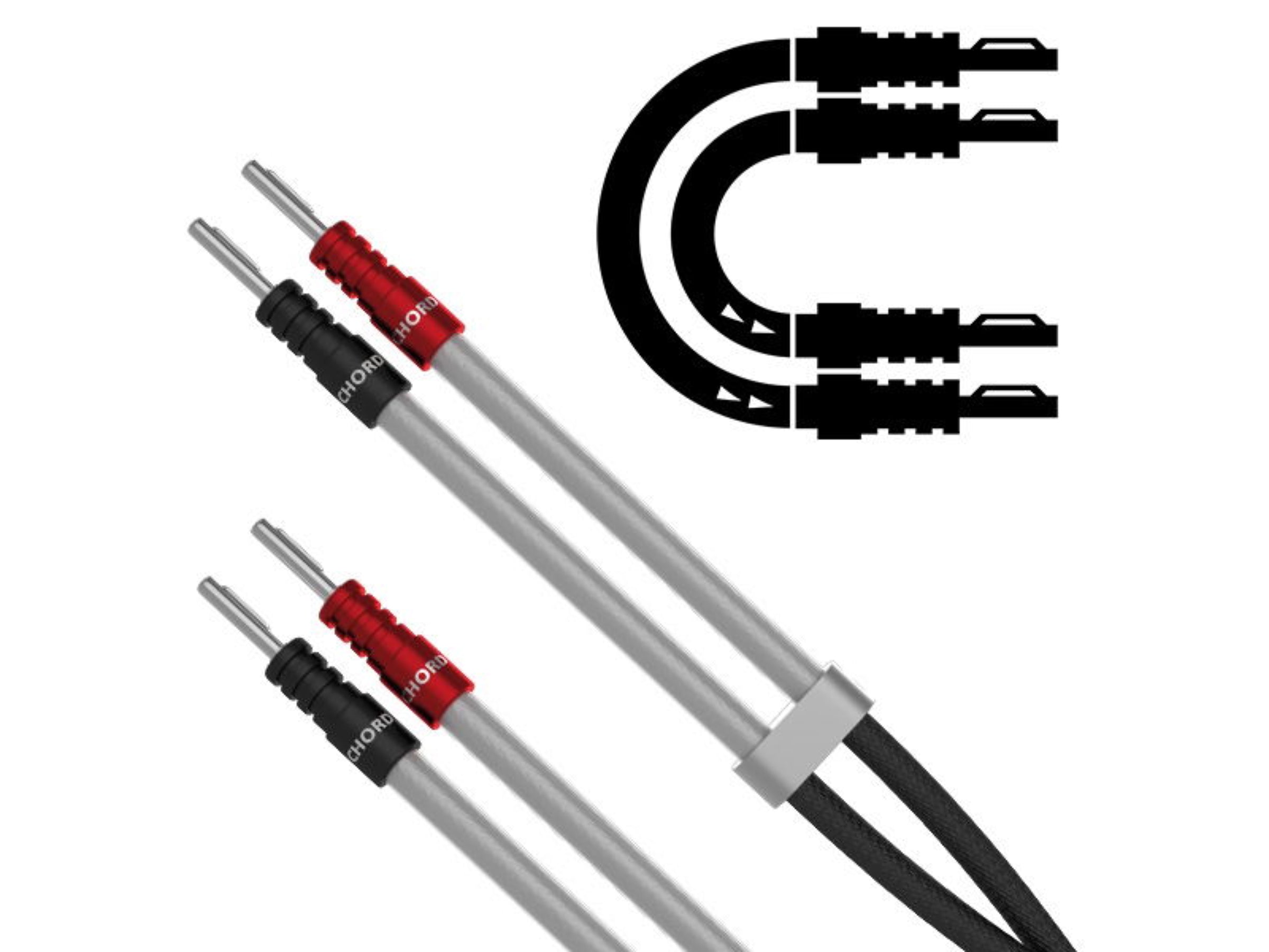 Chord SignatureXL Speaker Cable - Terminated Single Cable (Banana to Banana)