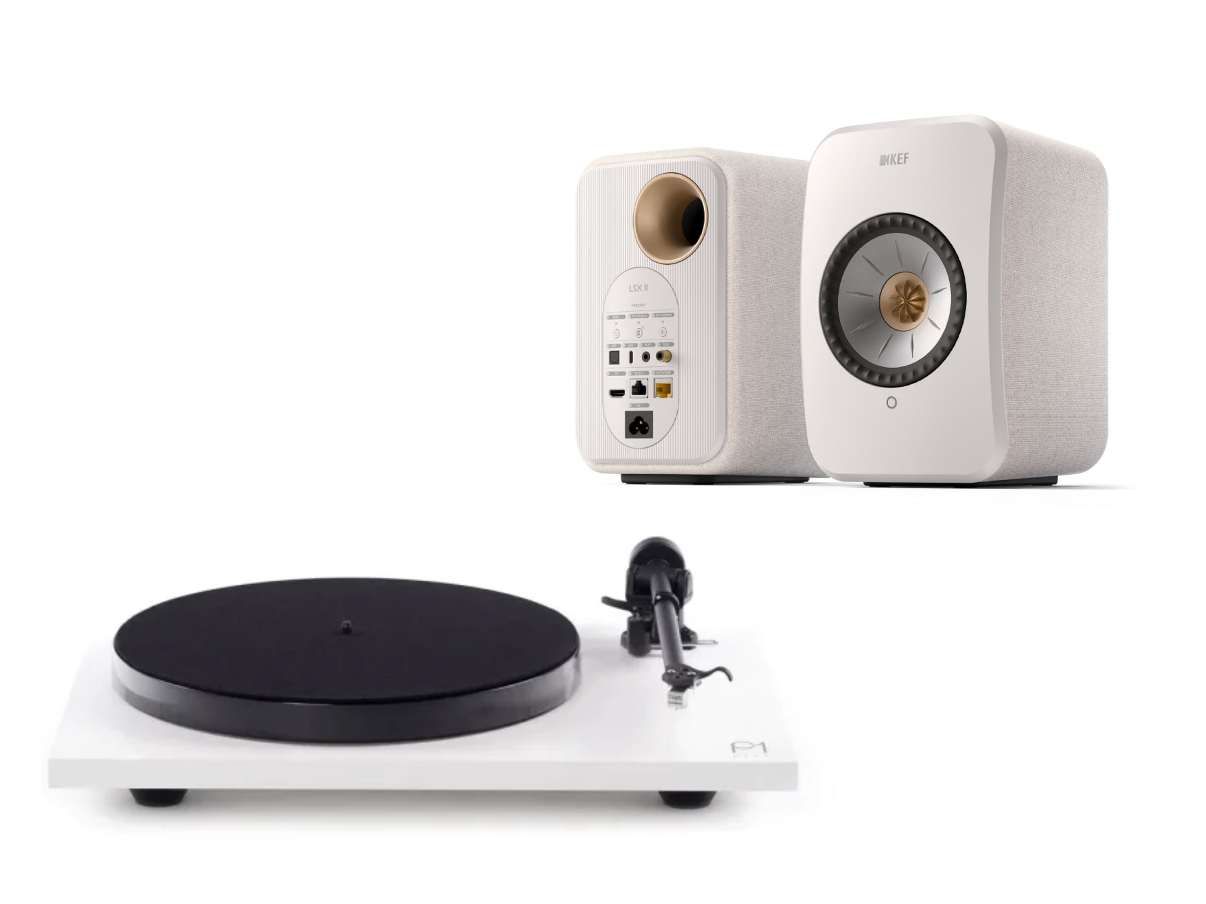 Rega Planar 1 Plus & Kef LSX II Wireless Turntable System
