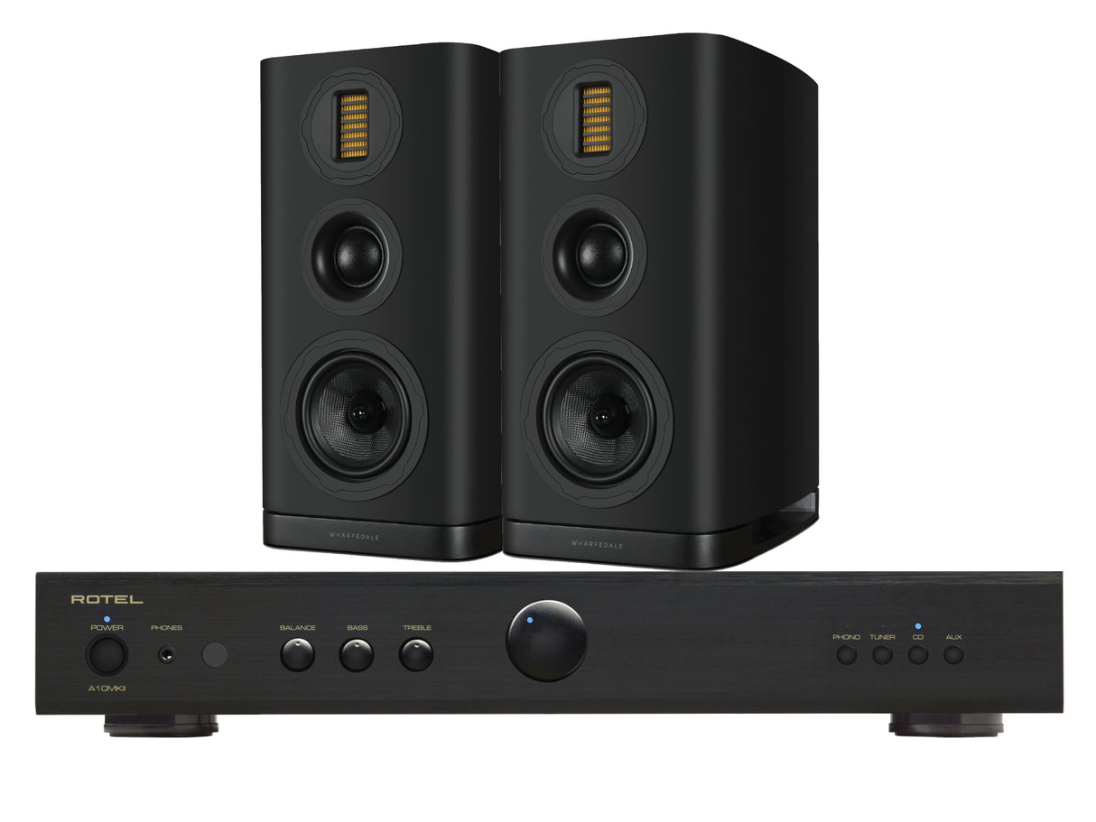 Rotel A10MkII with Wharfedale EVO 5.2 Bookshelf Speakers