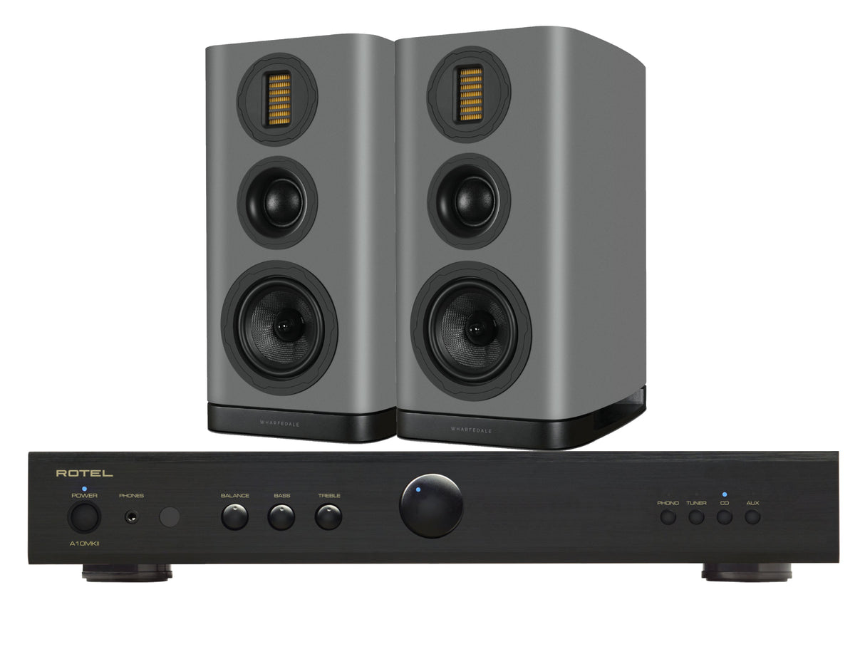 Rotel A10MkII with Wharfedale EVO 5.2 Bookshelf Speakers