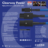 Chord Clearway Mains Power Cable