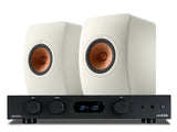 Audiolab 6000A Amplifier with KEF LS50 Meta Standmount Loudspeakers