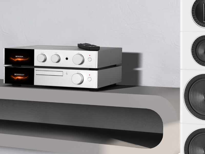 Audiolab 9000A Amplifier + Audiolab 9000CDT CD Transport