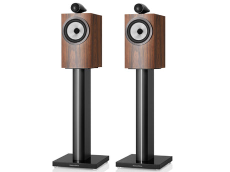 Bowers & Wilkins 705 S3 Bookshelf Speakers on FS-700 S3 Speaker Stands Mocha